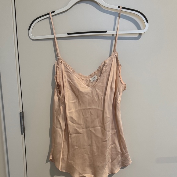 Wilfred Tops - Elegant Peach/Pink Silk Cami Top